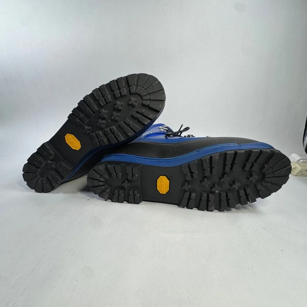 Asolo AFS Evoluzione Blue Plastic Mountaineering Boots Mens 10.5 Made in Italy‎